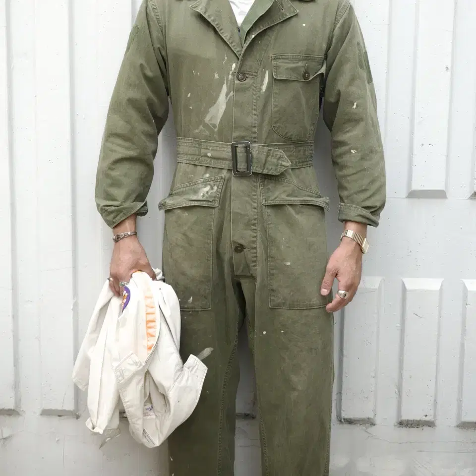 50's U.S. Army Drab One Piece Coveralls