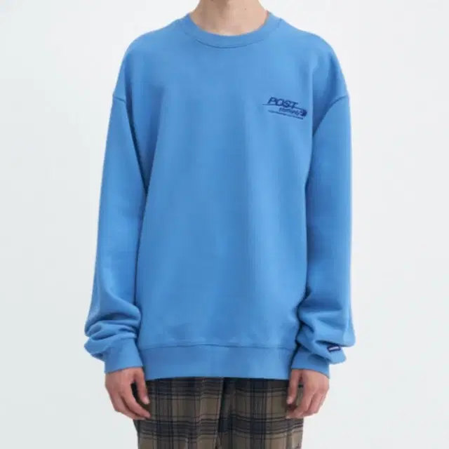 스텝온리 맨투맨 POST SWEATSHIRT (SKY BLUE)