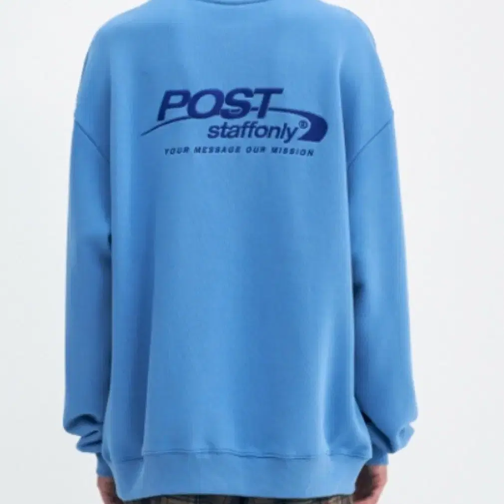 스텝온리 맨투맨 POST SWEATSHIRT (SKY BLUE)