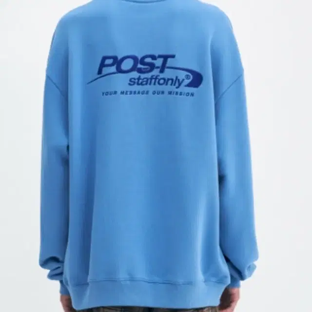 스텝온리 맨투맨 POST SWEATSHIRT (SKY BLUE)