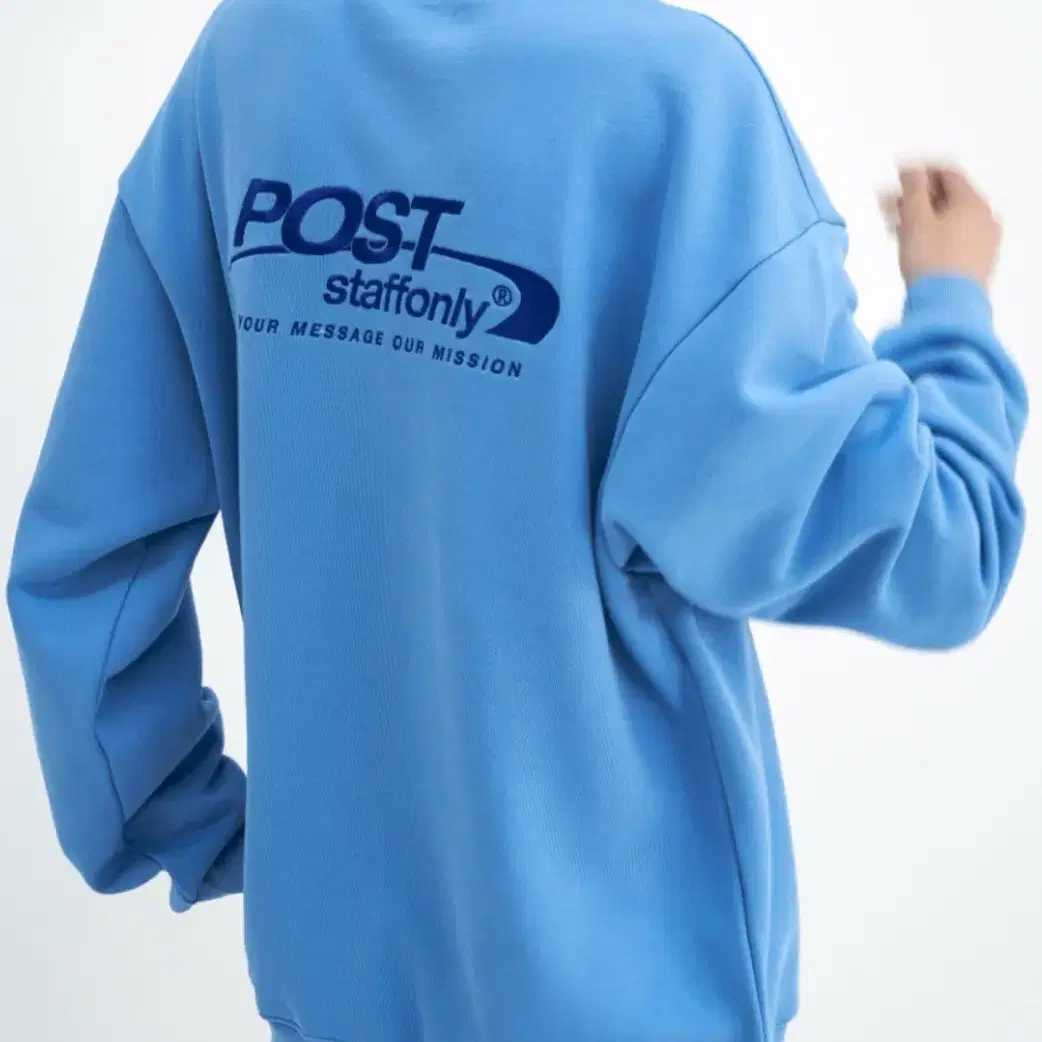 스텝온리 맨투맨 POST SWEATSHIRT (SKY BLUE)