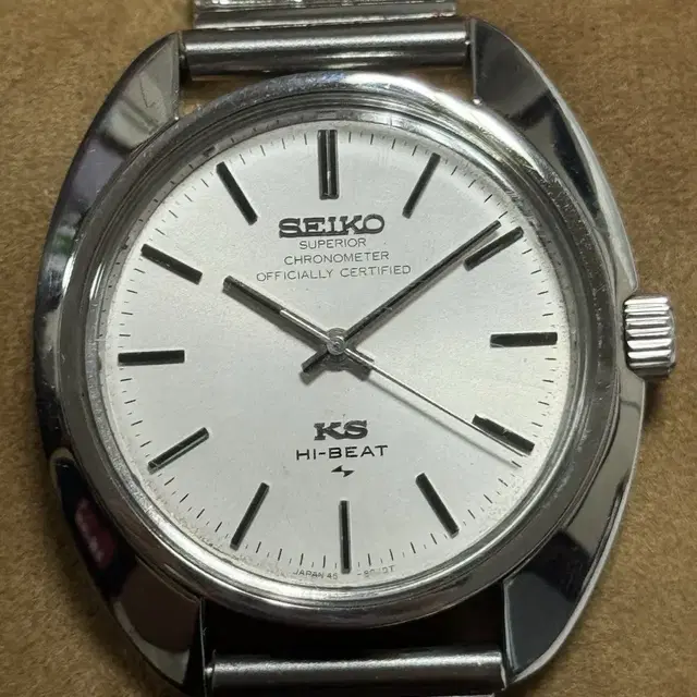 빈티지 킹 세이코(King Seiko) 하이비트 수동 손목시계