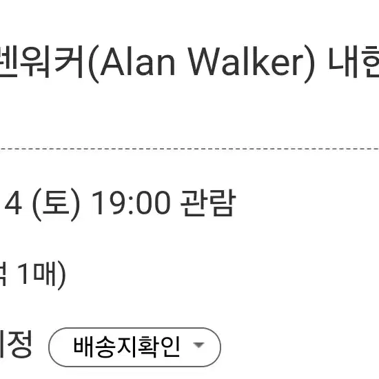 알렌 워커 Alan Walker 내한공연 티켓 양도