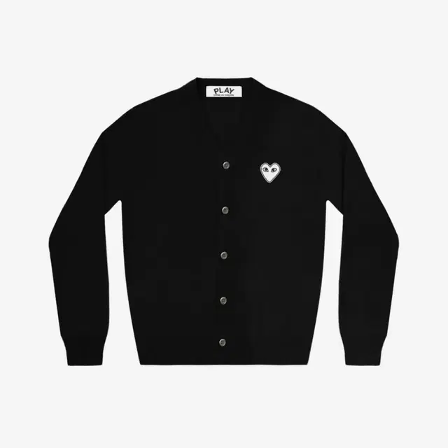 Play Comme des Garcons White Heart Knit