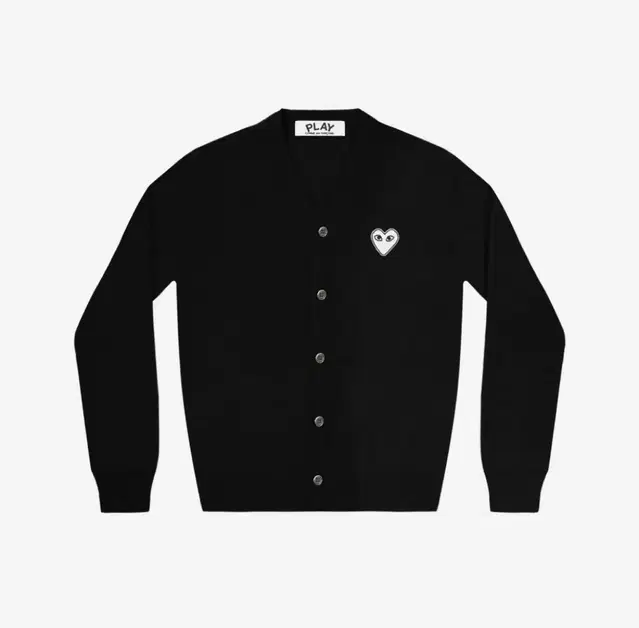 Play Comme des Garcons White Heart Knit