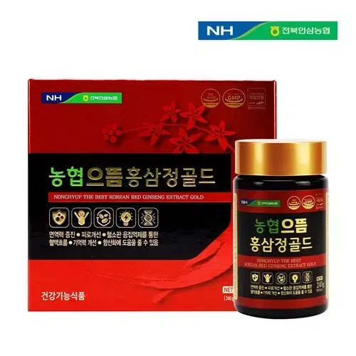 전북농협 농협으뜸홍삼정골드 240g x 2병 x3BOX