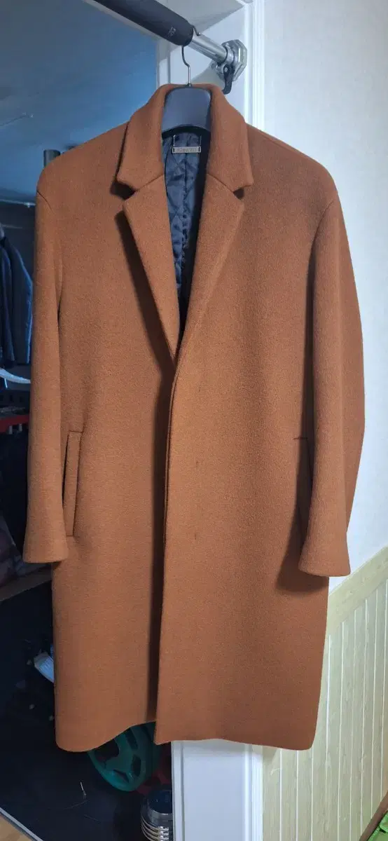 Drawcord wool single coat