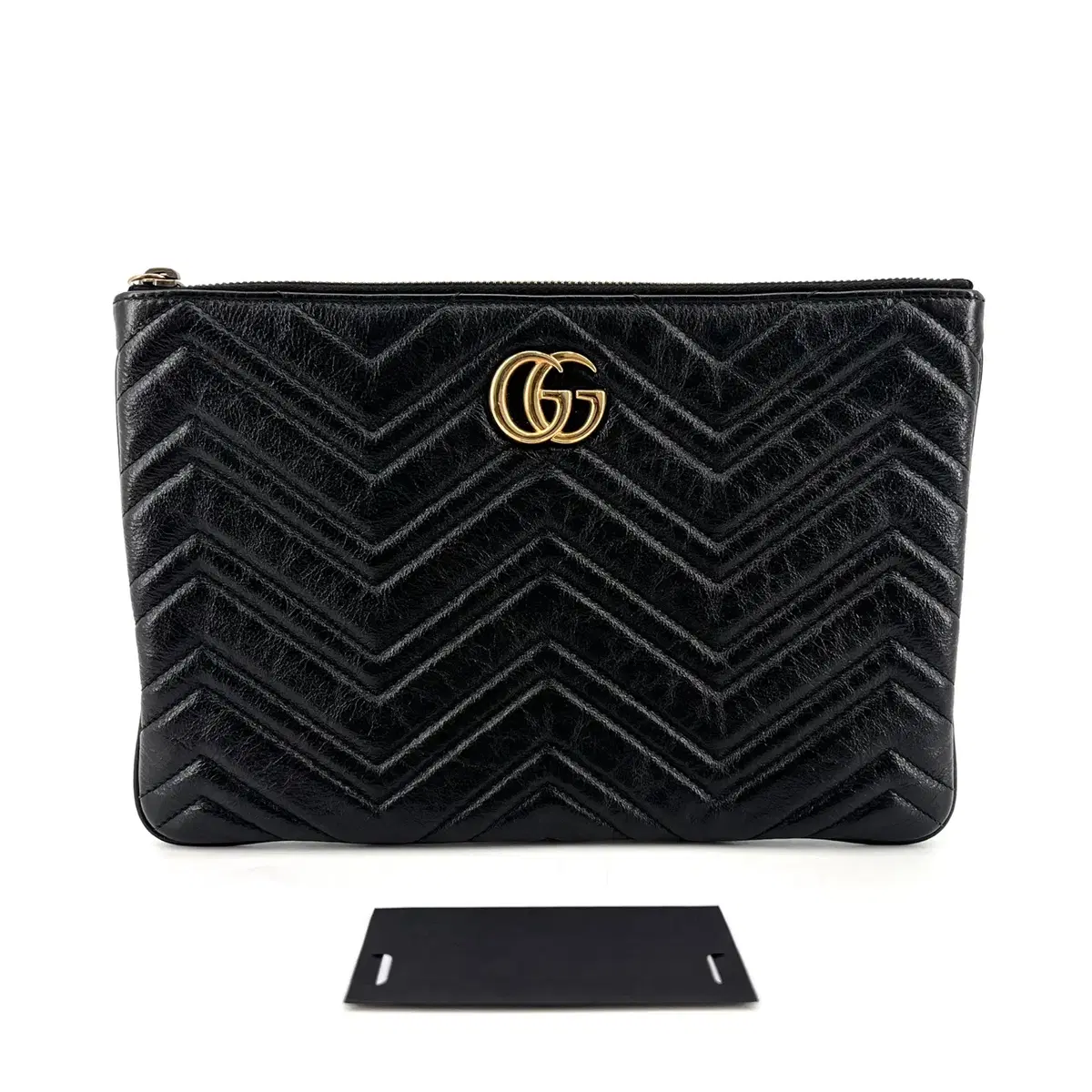 Gucci GG Mamont Matelassé Chevron Clutch (525541)