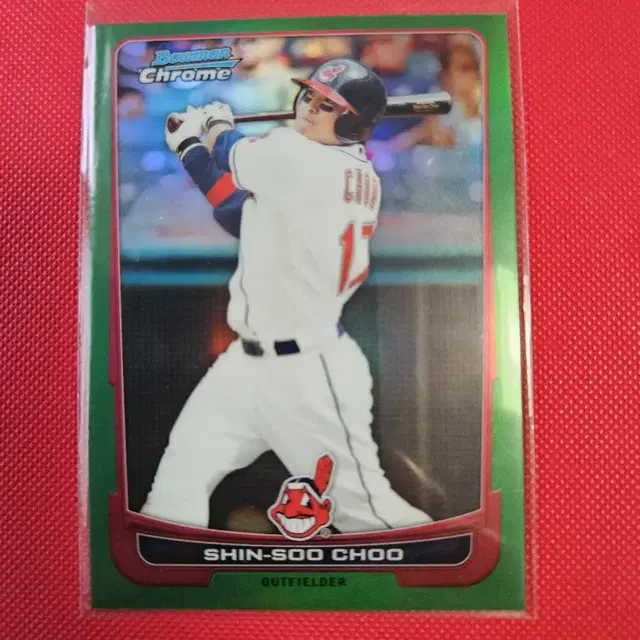 추신수 2012 Bowman Chrome 그린 리플렉터 카드