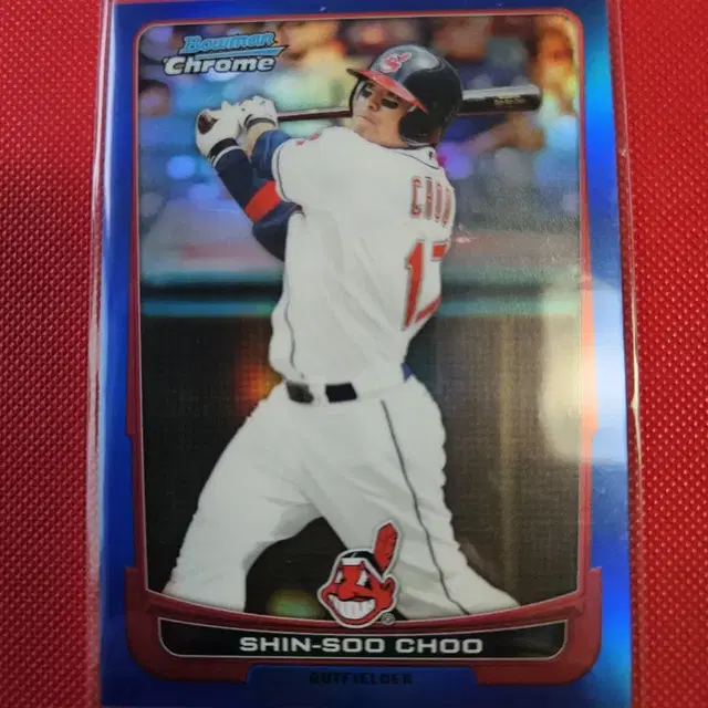 추신수 250장 한정 2012 Bowman Chrome 블루 리플렉터