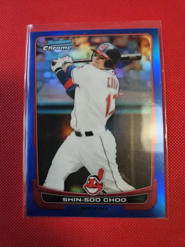 추신수 250장 한정 2012 Bowman Chrome 블루 리플렉터