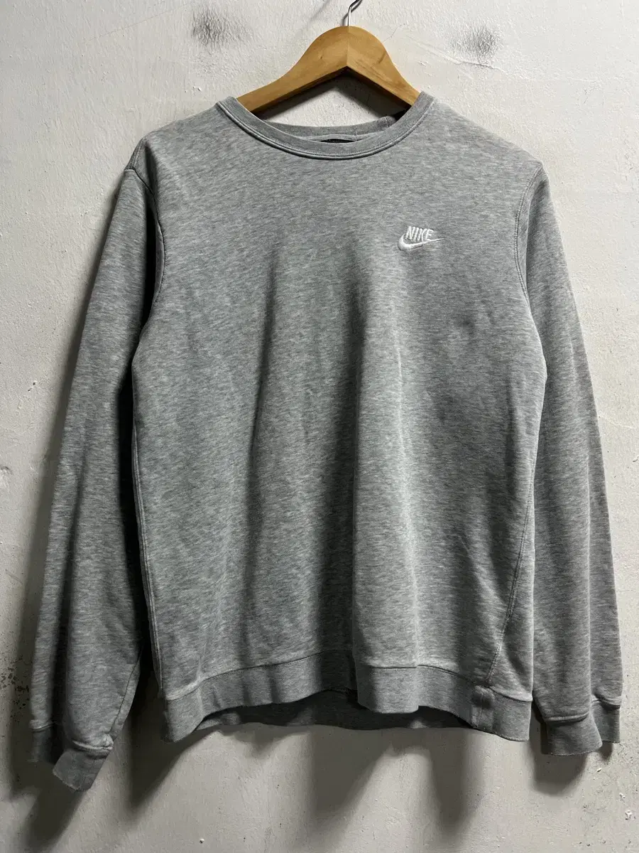 95 Nike Swoosh Gray Sweat Man-to-man Genuine