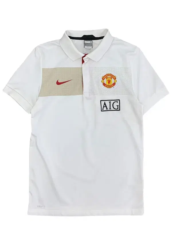 Nike Manchester United 09-10 White PK Tee