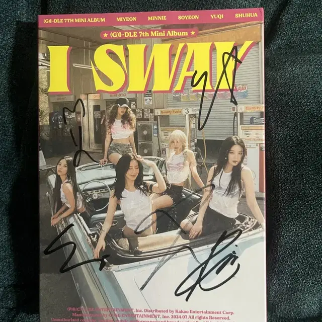 Gidle 여자아이들 i sway 친필 싸인앨범 판매 ㅂㅁ