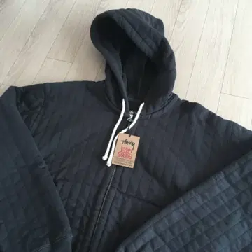 L] stussy 스투시 vertical quilted zip hood | 브랜드 중고거래