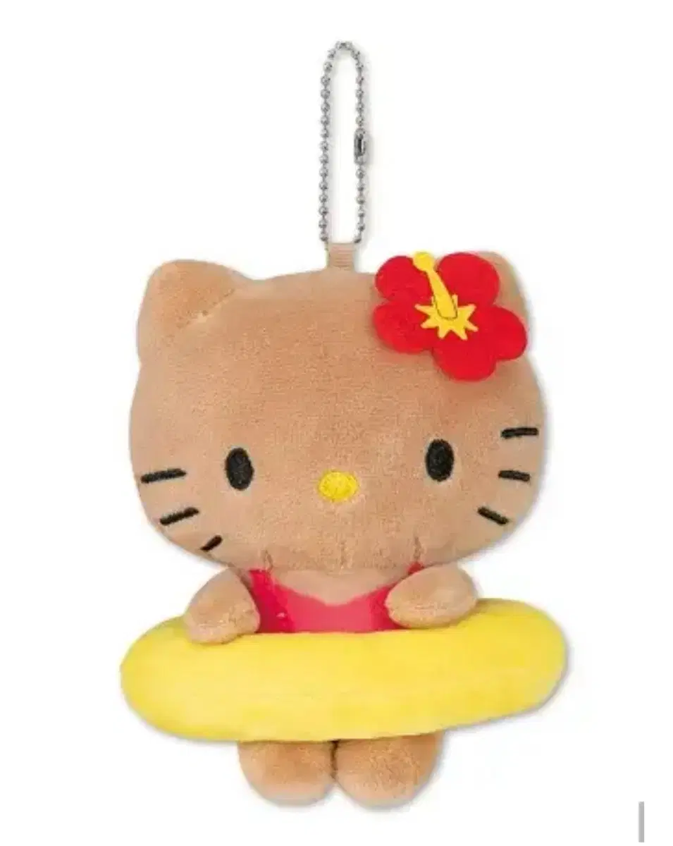 Aveil Tanning Kitty Mascot Tube Swimsuit doll keyring