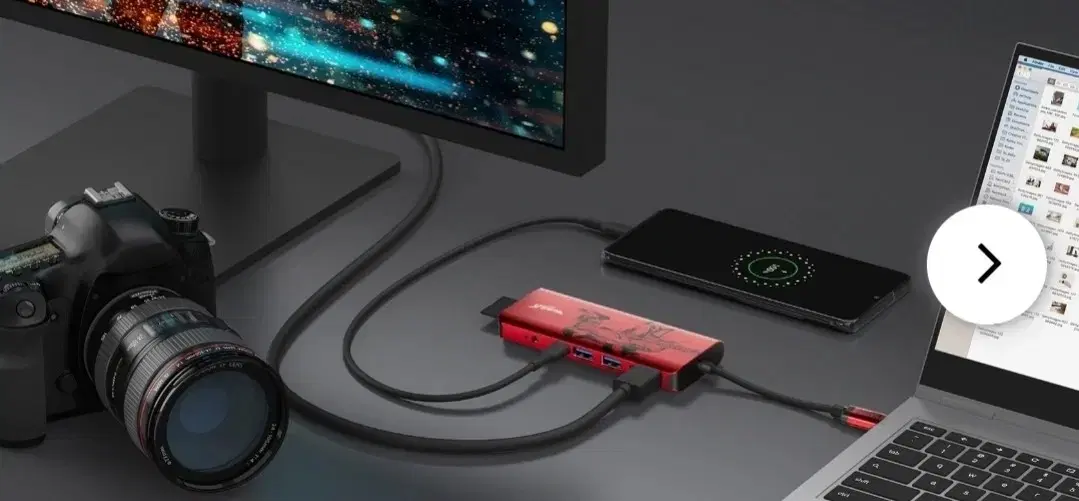 (환불불가) 벨킨 USB-C 7-in-1 멀티포트 허브 어댑터 (마블 컬