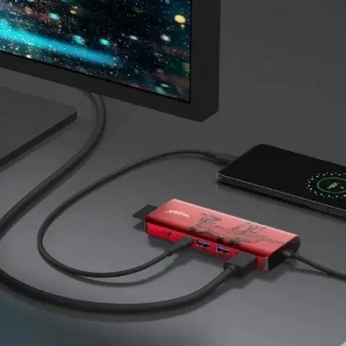 (환불불가) 벨킨 USB-C 7-in-1 멀티포트 허브 어댑터 (마블 컬