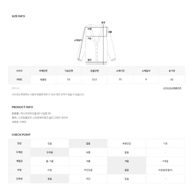 언더비 undevi mayvi Dorothy 오버핏 니트 가디건 네이버