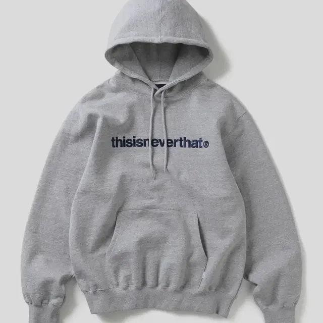 디스이즈네버댓 T-Logo Hoodie Heather Grey S