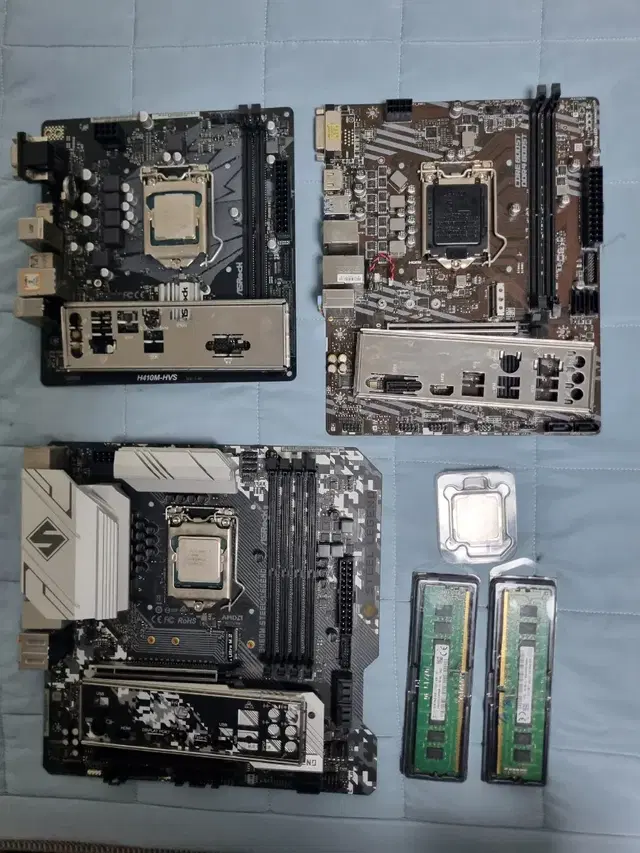 i7 7700+i5 10400+b460m+h410m2장+램2장 고장부품용