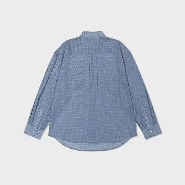 로우클래식 OVERSIZED Lc PATTERN SHIRT_BLUE S