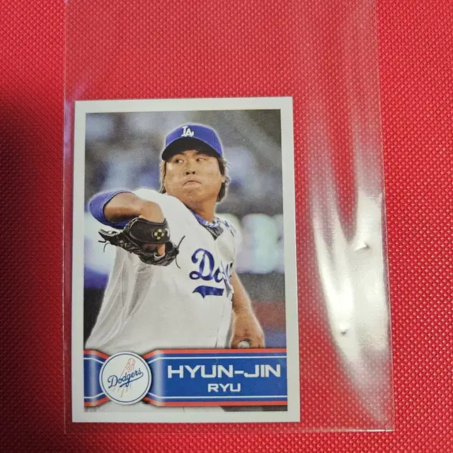 류현진 2014 Topps 스티커 카드