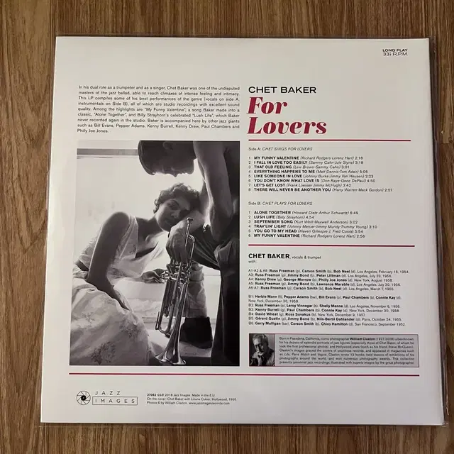 Chet baker for lovers lp