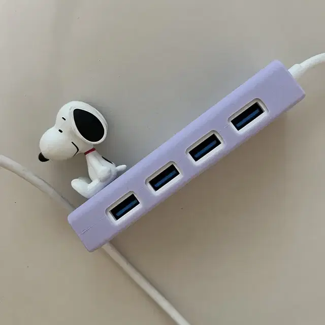 스누피 usb 멀티허브 리더기