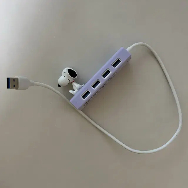 스누피 usb 멀티허브 리더기