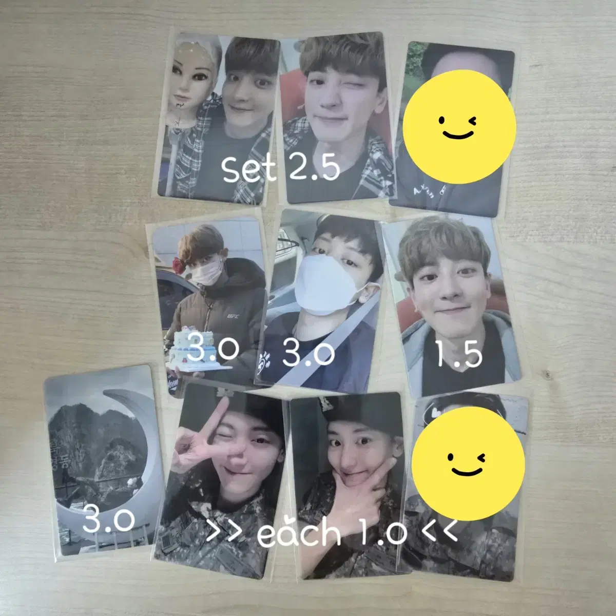 Exo chanyeol park chanyeol Maisa's song photocard WTS