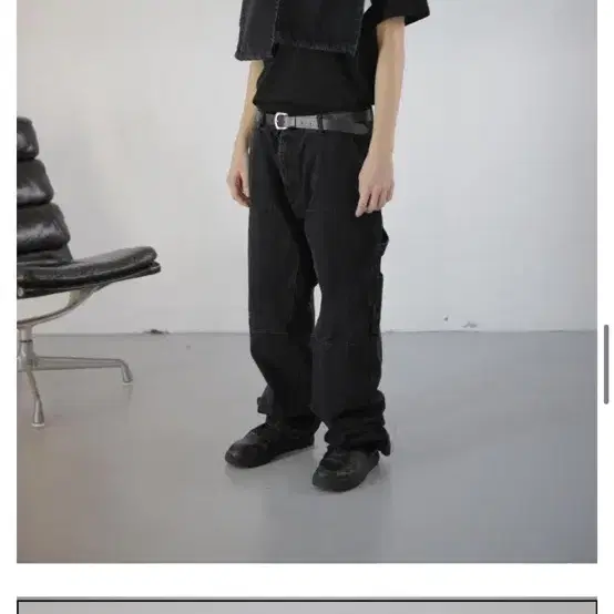 플라스틱 프로덕트 MPa DOUBLE KNEE PANTS (BLACK)