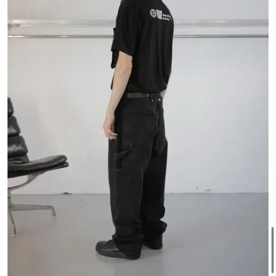 플라스틱 프로덕트 MPa DOUBLE KNEE PANTS (BLACK)