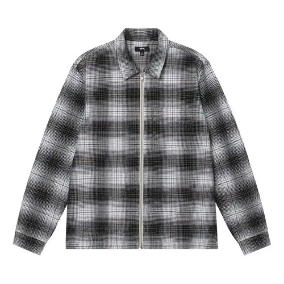 Stussy Fall Shadow Plaid Zipper Shirt