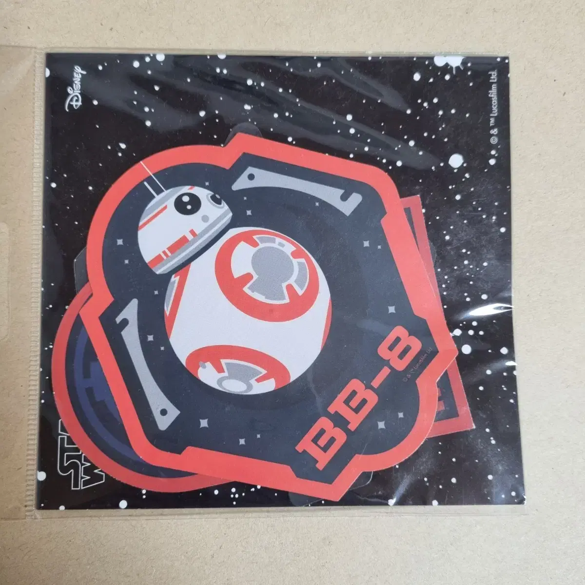 Unused BB-8 Star Wars character stickers