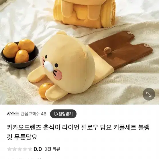 춘식이 필로우 담요