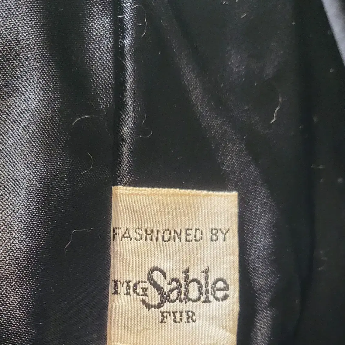 MG Sable Fur 블랙그라마 롱 밍크코트