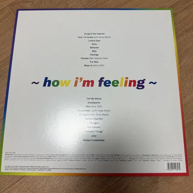 Lauv (라우브) - 1집 How i'm feeling LP