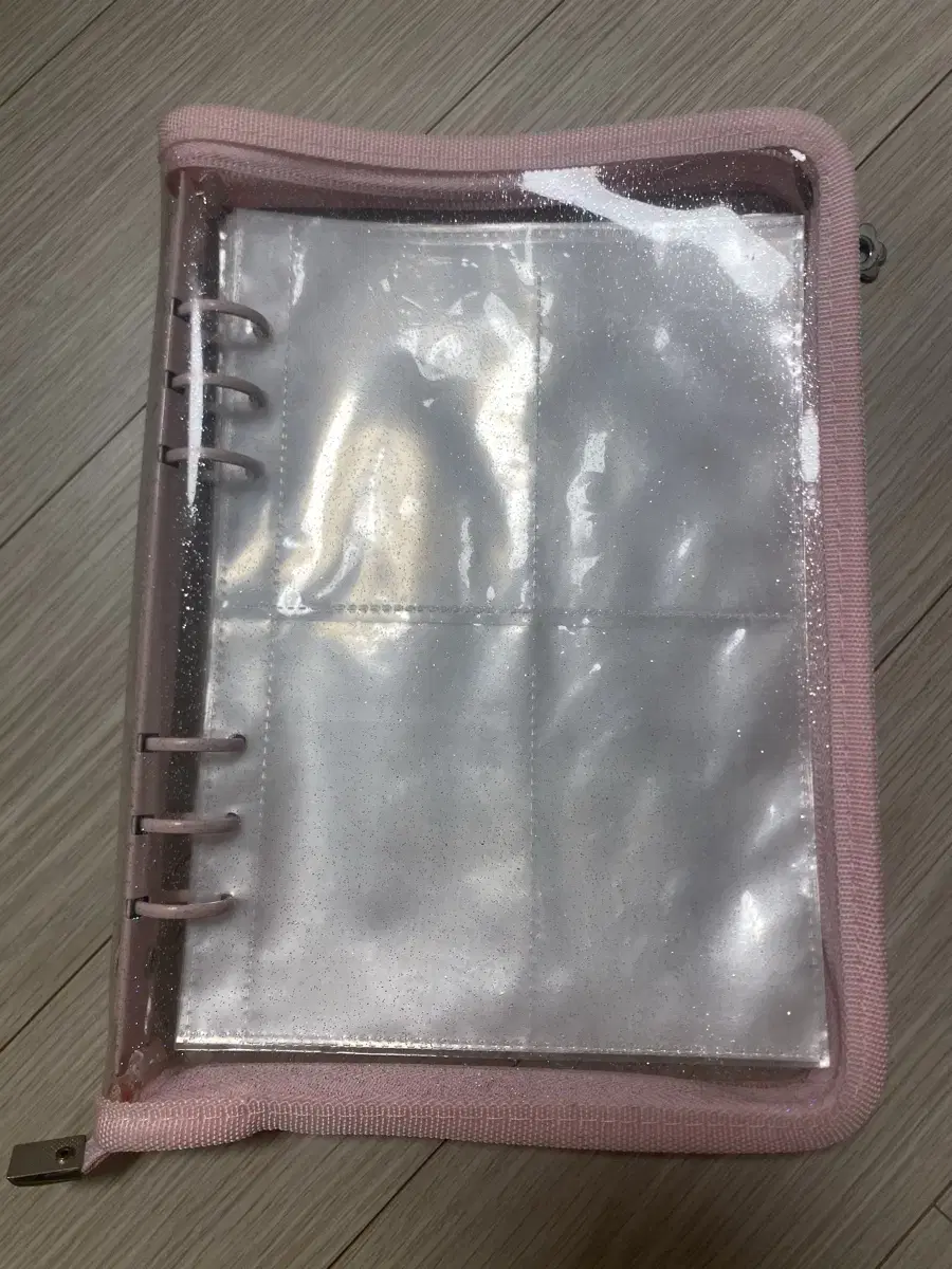 Zipper binder pink sells