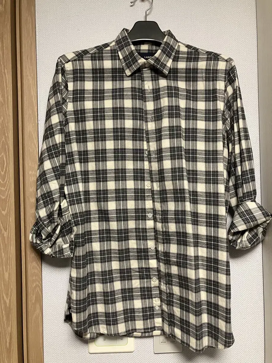 Lardini Cotton Flannel Check Shirt Size 40