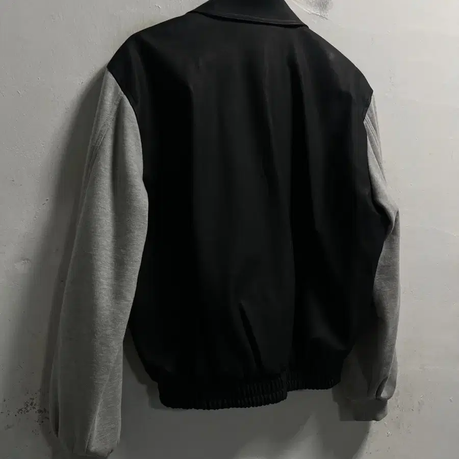 100-105 GARMENTS 배색 레더 가죽 루즈핏 크롭 자켓 정품