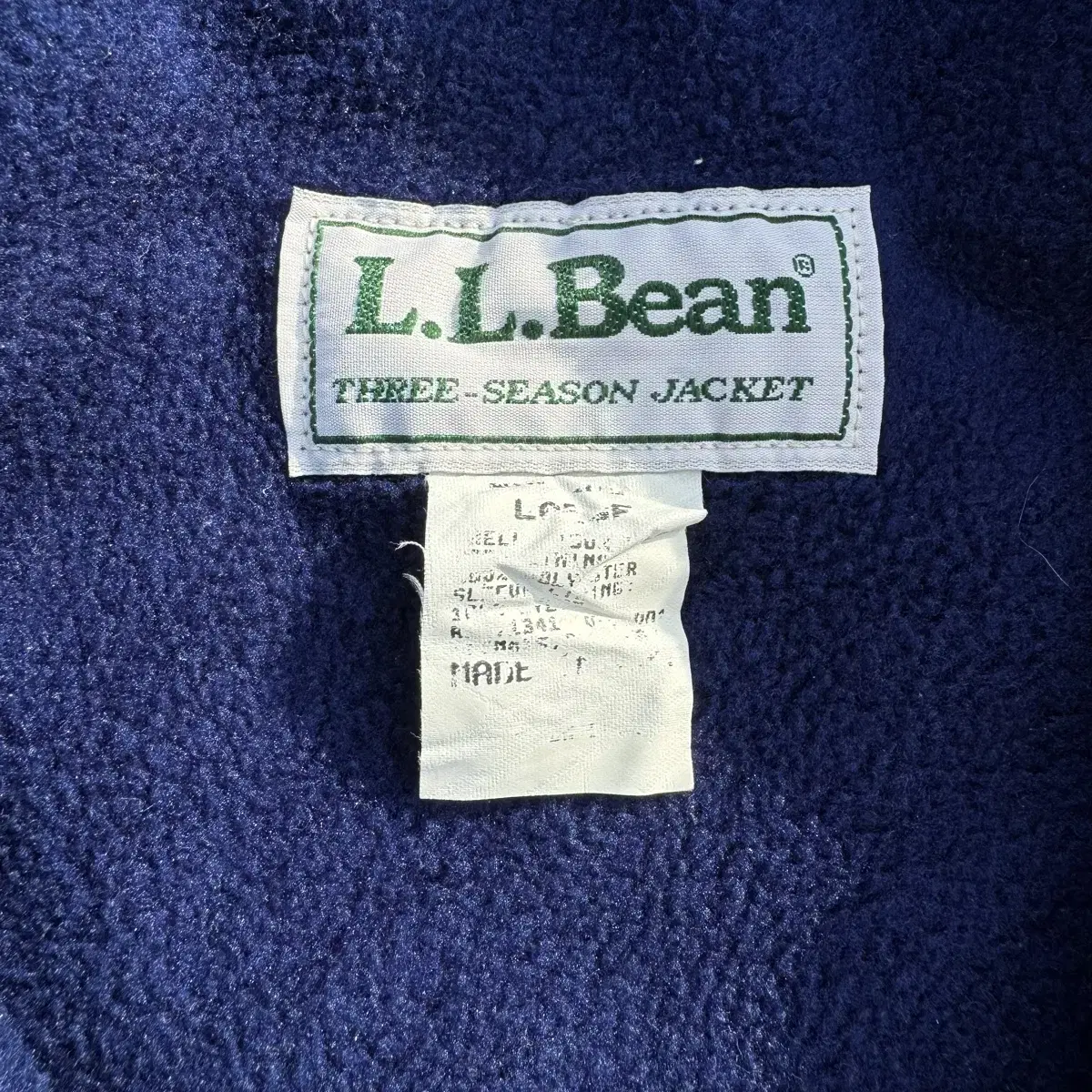 [L~XL] LL BEAN 엘엘빈 후리스안가 나일론 자켓