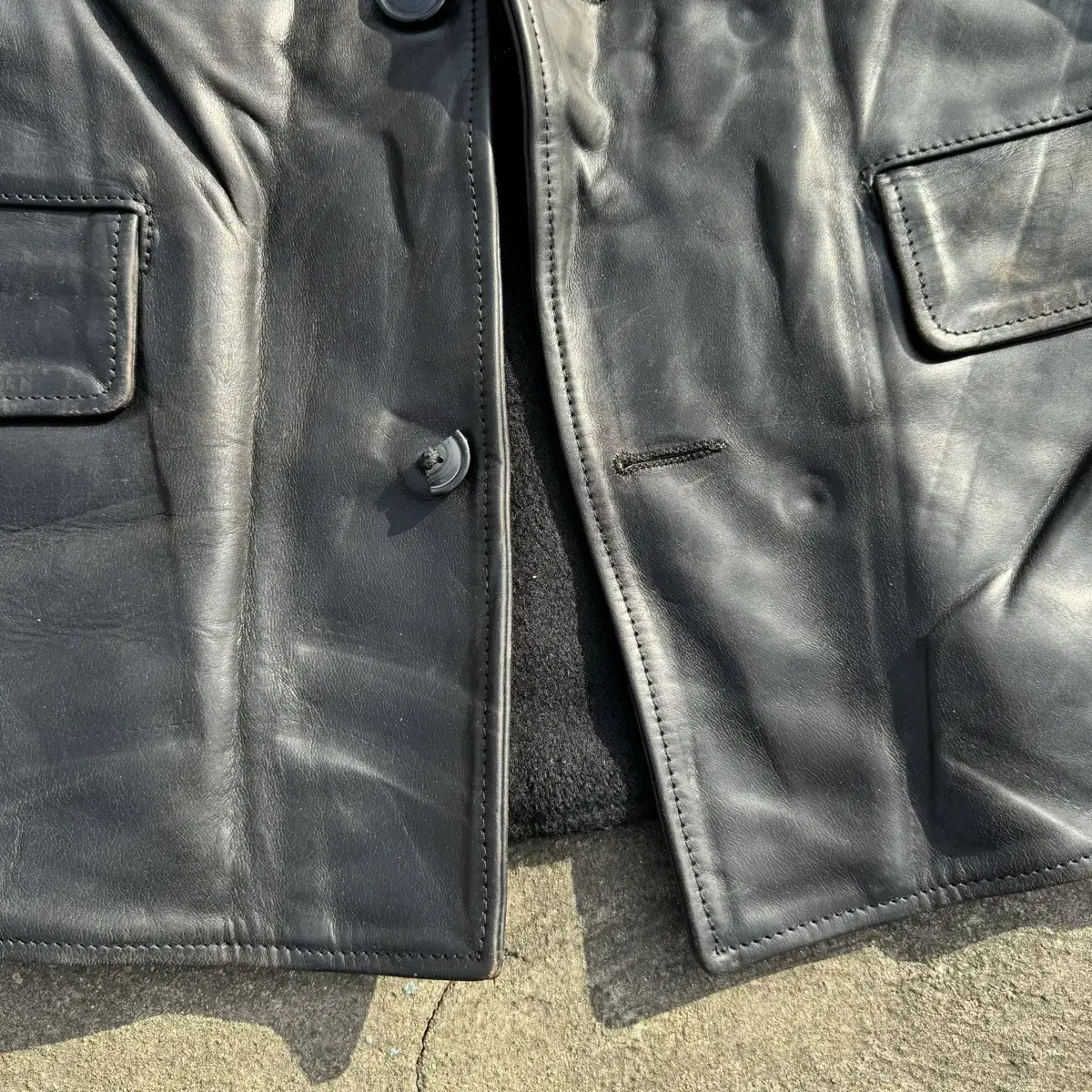 [L] Aero Leather 에어로래더 홀스하이드 가죽 자켓