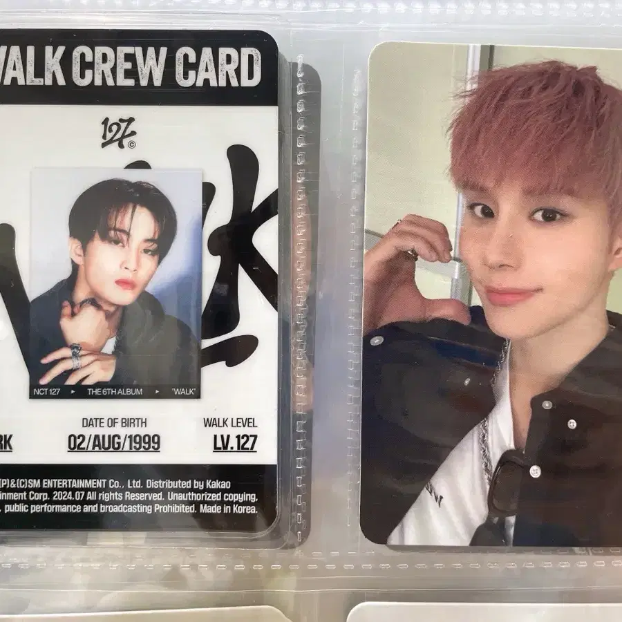 Nct127 walk 포스터버전 포카 크루카드 마크 정우