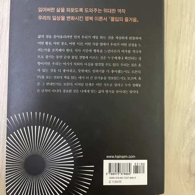 (자기계발서) 몰입의 즐거움