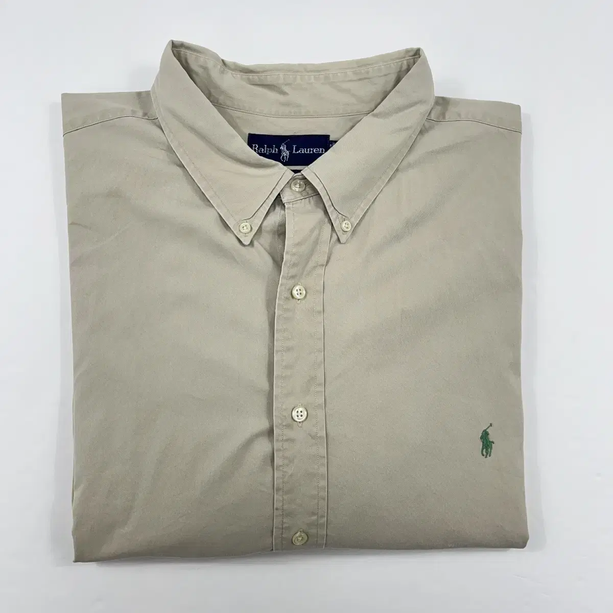 (CT535) 4XL 폴로 베이지 긴팔 셔츠.polo