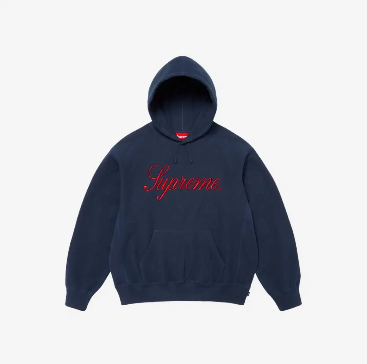 Supreme Script Hooded Navy XXL