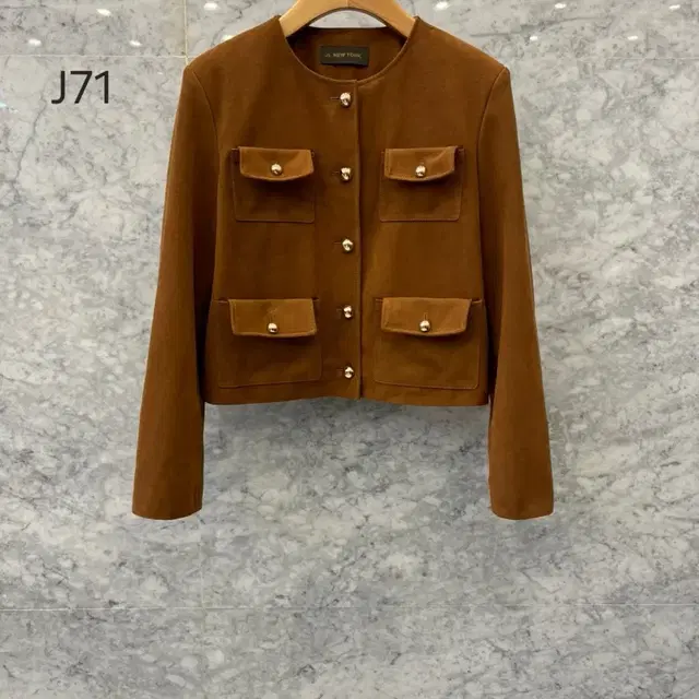 js뉴욕스타일신상 2024 f/w 포켓 라운드 스웨이드 자켓