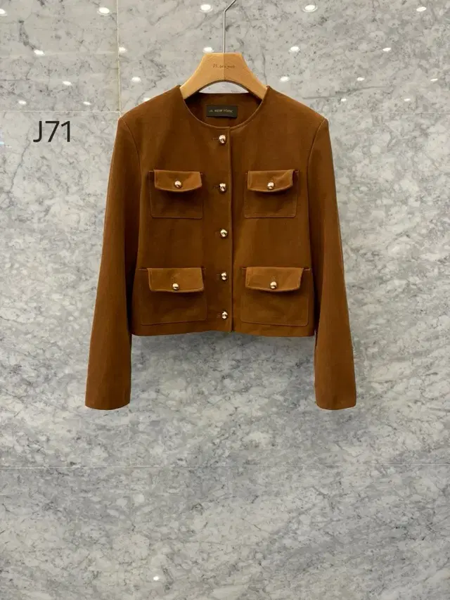 js뉴욕스타일신상 2024 f/w 포켓 라운드 스웨이드 자켓