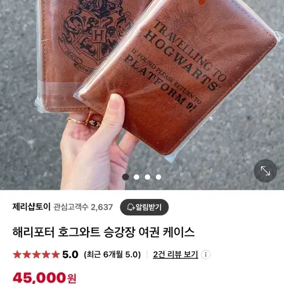 해리포터 호그와트 승강장 여권 케이스